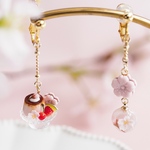 新作＊桜のプリンアラモードとまんまる桜ゼリーの春ゆらりアクセサリー