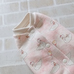 再販🌸 犬服S ファンシースワン ピンク  バックオープン(背中開き)✨送料無料✨