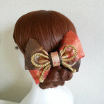 【佐賀錦】和装用髪飾り（リボンヘアコーム）42