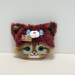 チョコを食べてる猫耳ストラップ(チンチラゴールデン)