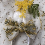 ウサ耳ミモザカチューシャ🌼🐰