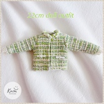 green×white  ツィードジャケット  22cmドールアウトフィット 22cmドール服