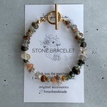 【STONE BRACELT】天然石 ブレスレット マルチカラー ルチルクォーツ