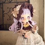 シュガリーガールズ　リボンエプロンのワンピとヘッドドレス　リバティオペラハウス