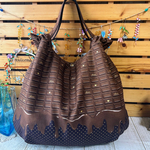 チューリップバッグ　大容量　L ビターチョコ