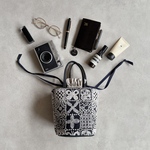 巾着バスケット　foresttile minaperhonen