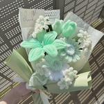 モールフラワー　【ミントグリーン👒】　韓国花束　枯れないお花