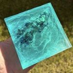 【大幅値下げ！ライト無し】レジン　海アート　10×10cm　さざなみ　海のかけら　ギフト　プレゼント　沖縄