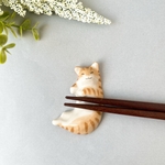 トラ猫の箸置き(茶トラ)