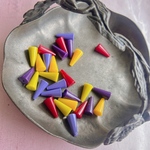 【5ペア10コセット】#vintage germany lucite cone15✖️7㍉　mixassort sustainable