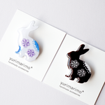 うさぎのブローチ　北欧 ナチュラル ギフト プレゼント かわいい デイリー ポイント