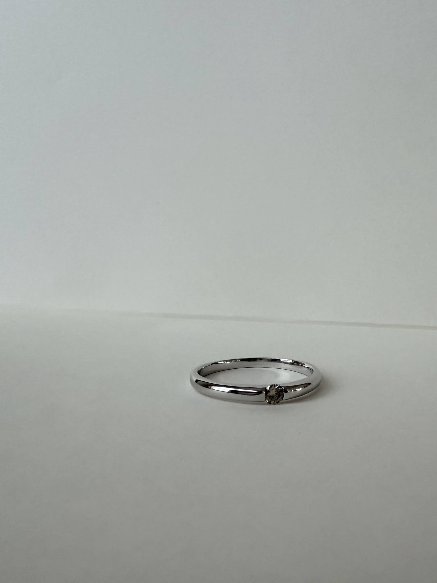 ブラウンダイヤモンド リング｜3mm 一粒ダイヤ 指輪｜シルバー925 華奢 