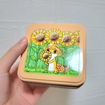 🌻レオパちゃんのスクエア缶