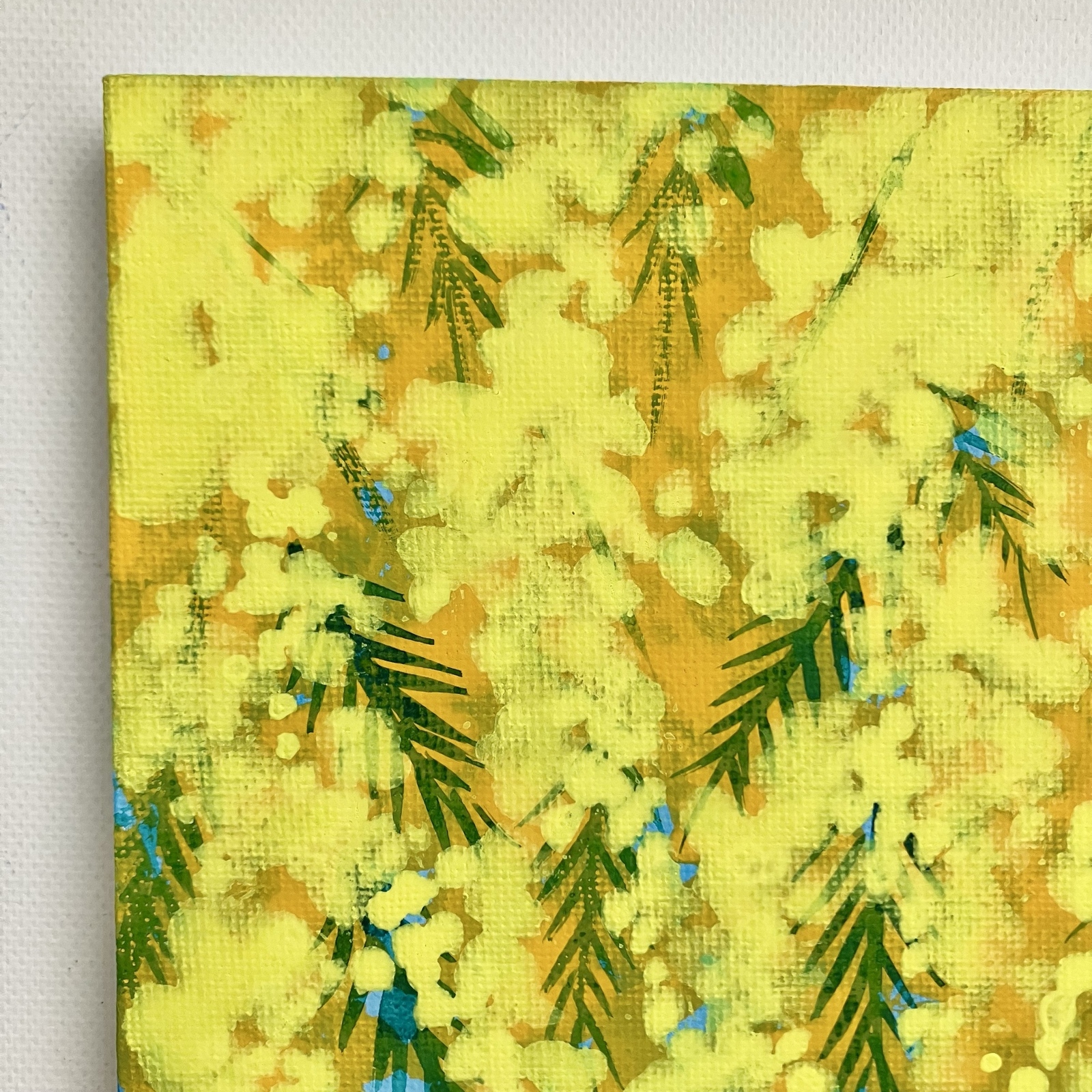 ミモザ＊絵画 原画 風景画 春 植物 花 インテリア プレゼント - shop 