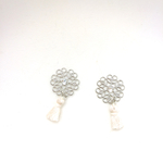 シルバーのフラワータッセルピアス/イヤリング
