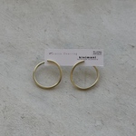 耳たぶフープピアス/イヤリング