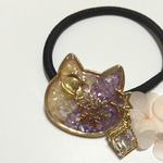 冬支度にゃんこ  ヘアゴム   レジン