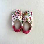 足元ゆるめる【コットン】ふわふわルームシューズ  okaeri！/Bouquet ピンク