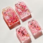 桜咲くキラキラ御守りシェイカー　★文字開運　小