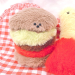 ハンバーガー🍔宇宙人くんのぬいぐるみ