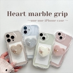 ♡˖°.Heart marble ˖°.♡スマホグリップ　〜une uneiPhone case〜　スマホグリップ　スマホケース