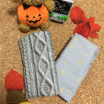 再販♡10月の新作‼︎アランニット風×キラキラSTARのよだれカバー