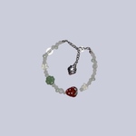 ༜clear strawberry  bracelet༜