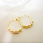 ５連パールリングピアス