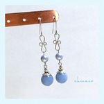 SALE♥天然石エンジェライトのピアス／イヤリング