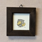 ミニ原画「たいやき２匹」