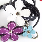ネックストラップ・W flower purple