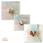 M様専用ページ　  Leopard Heart Pin Badge /淡水パールとオニキスのピンバッチ/Silver Flower ビーズ刺繍ピンバッチ