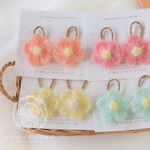 ＊kirakiraお花のかわいいヘアゴム🌼＊　こども　子供　キッズ　ベビー　おはな　ナチュラル　髪飾り　プレゼント