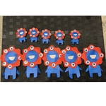 【10枚（大5枚・小5枚)】ミャクミャク似　(非公式) 折り紙 ハンドメイド