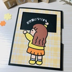 ♡仕掛けカード♡ 女の子 封筒付き
