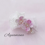 🌸桜🌸レース×つまみ細工🌸おリボン🎀