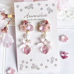 New✧︎ 桜 リボン＆ハート ピアス/イヤリング