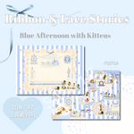 Ribbon & Lace Stories - Blue Afternoon with Kittens - | memo