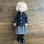 マドレーヌちゃん/ニコルちゃん用　ドール服　2点セット　ブラックウォッチブラウス　ダンガリースカート
