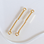 192)２個 / ジョイントパーツ / つなぎパーツ / チェーン / スティック / 31mm×3mm / アクセサリーパーツ / ハンドメイドパーツ / ゴールドパーツ