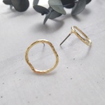 シンプルサークルピアス