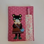 A6黒クマさんのノートカバー