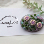 刺繍ブローチ