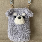 シュナウザーちゃんスマホポシェット🐩