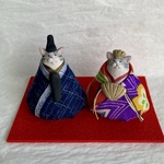 まんまる猫のおひなさま（サバ白）