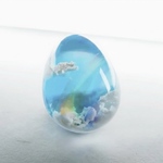 にじいろに高鳴る空＊たまご型レジン＊