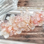 (A)クリアトーンの桜と蝶のバレッタ (hair ornaments of butterfly 〜childhood dream〜)