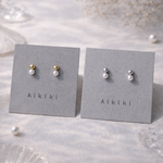 つけっぱなしOKサージカルステンレスのメタルボールとパールのスタッド（ピアス・樹脂ピアス・イヤリング）[MP]