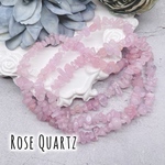  2/14 new°˖✧【48H新商品🈹 ￥330→￥297】【1連】ローズクォーツ 天然石ビーズチップ　