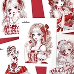nohohons人物ステッカー　strawberry🍓